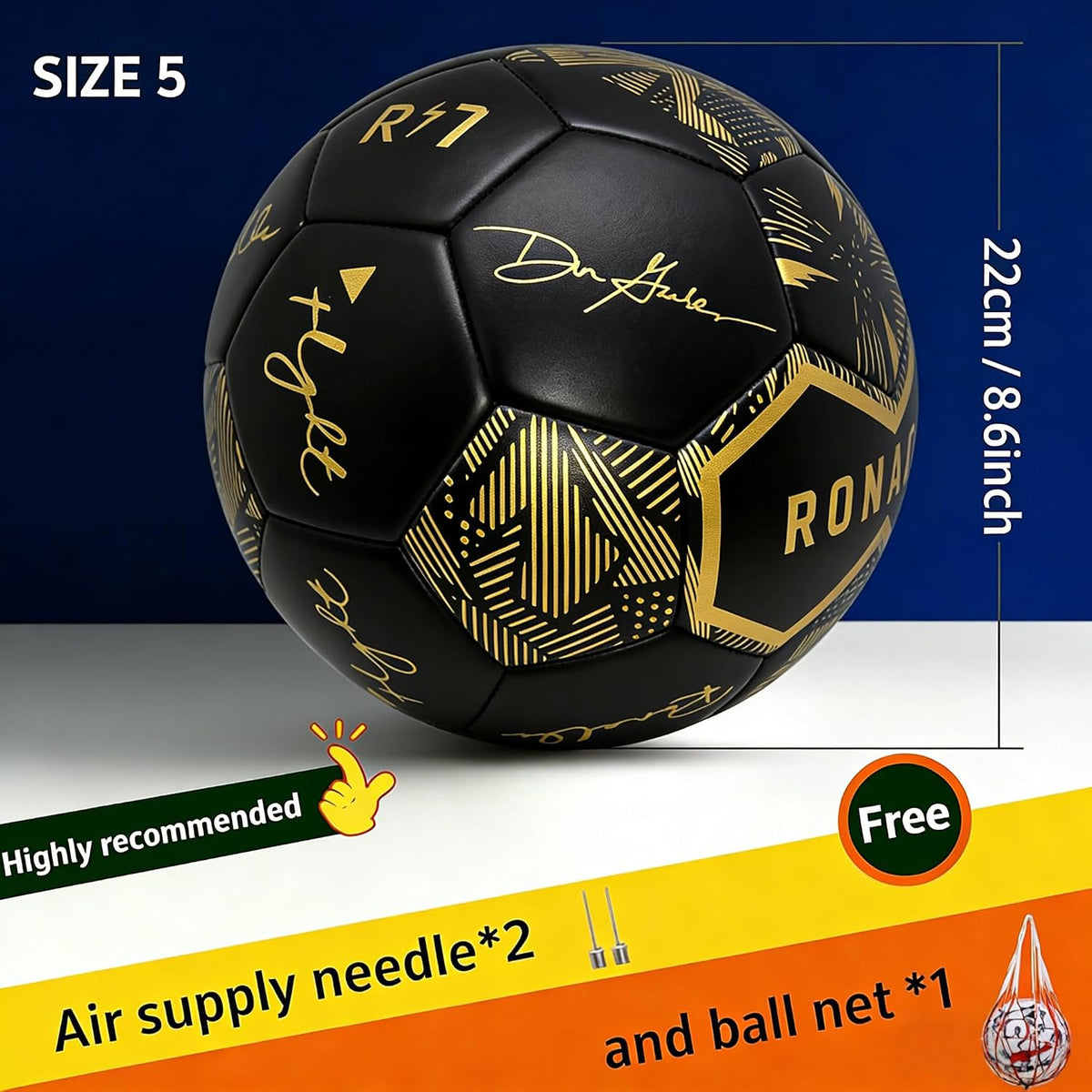 Balón de fútbol sin costuras tamaño 4\/5, termoadherido para entren...