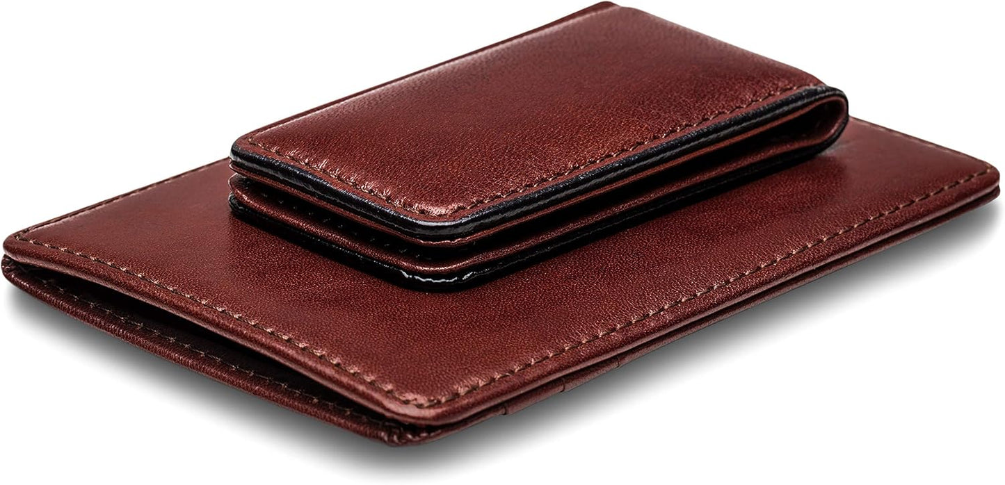Bosca Cartera con bolsillo frontal para hombre en piel vieja - RFID