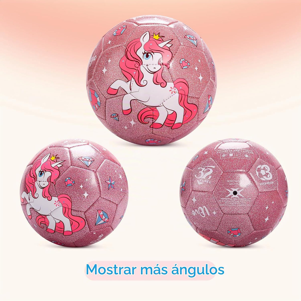 Balón de fútbol tamaño 4, tamaño 3, tamaño 2 con bomba desinflada,...