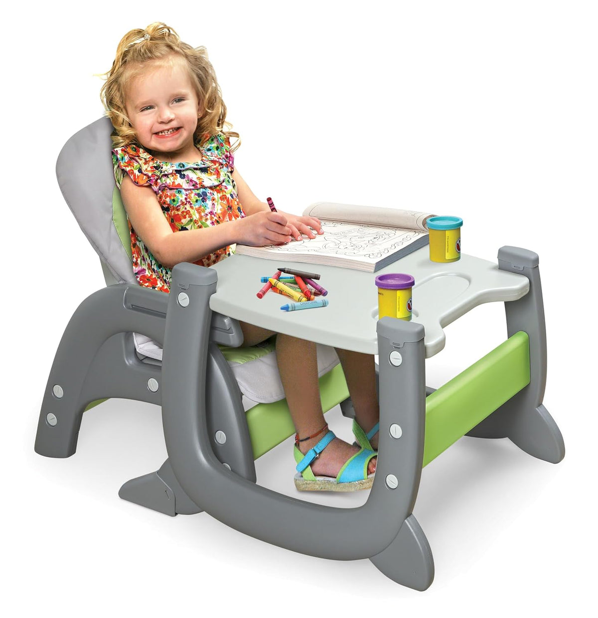 Envee II - Silla alta para bebé con mesa de juego para niños pequeñ...
