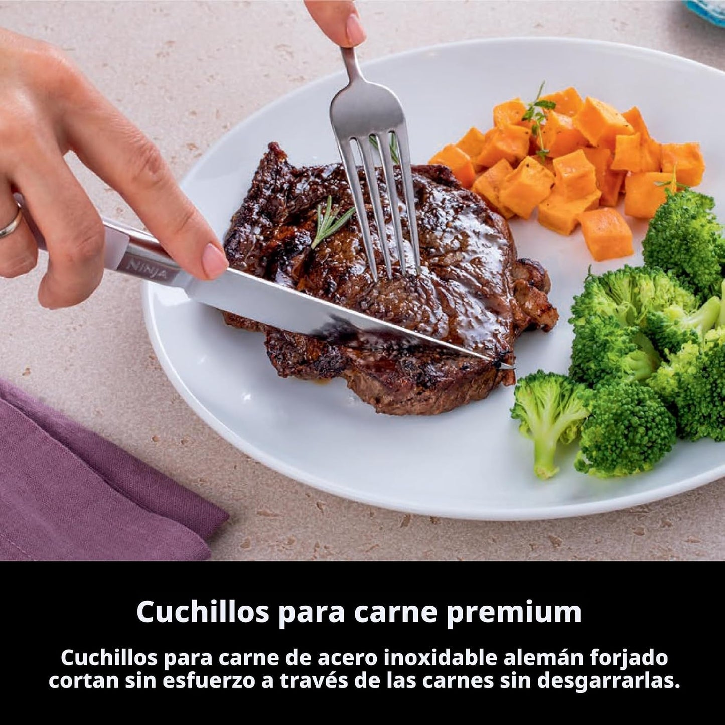 Ninja K52015 Foodi NeverDull - Sistema de cuchillos prémium de 15 p...