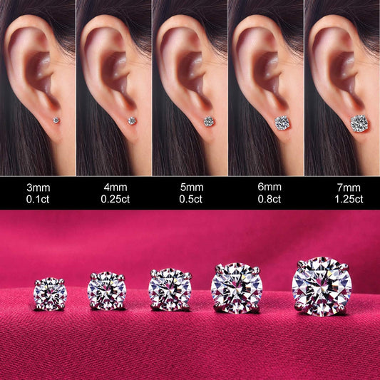 Aretes de tuerca de Kainier para mujer, chapados en oro de 14 quila...