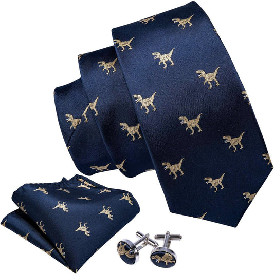 Barry.Wang Corbatas Divertidas de Animales para Hombres Pañuelo de...