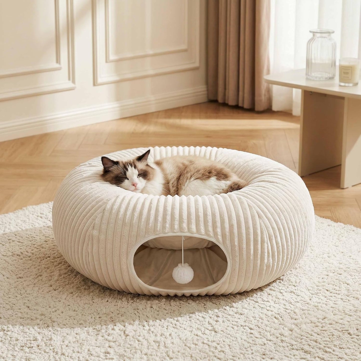 Catails Cama túnel para gatos con 31 juguetes interactivos para gat...