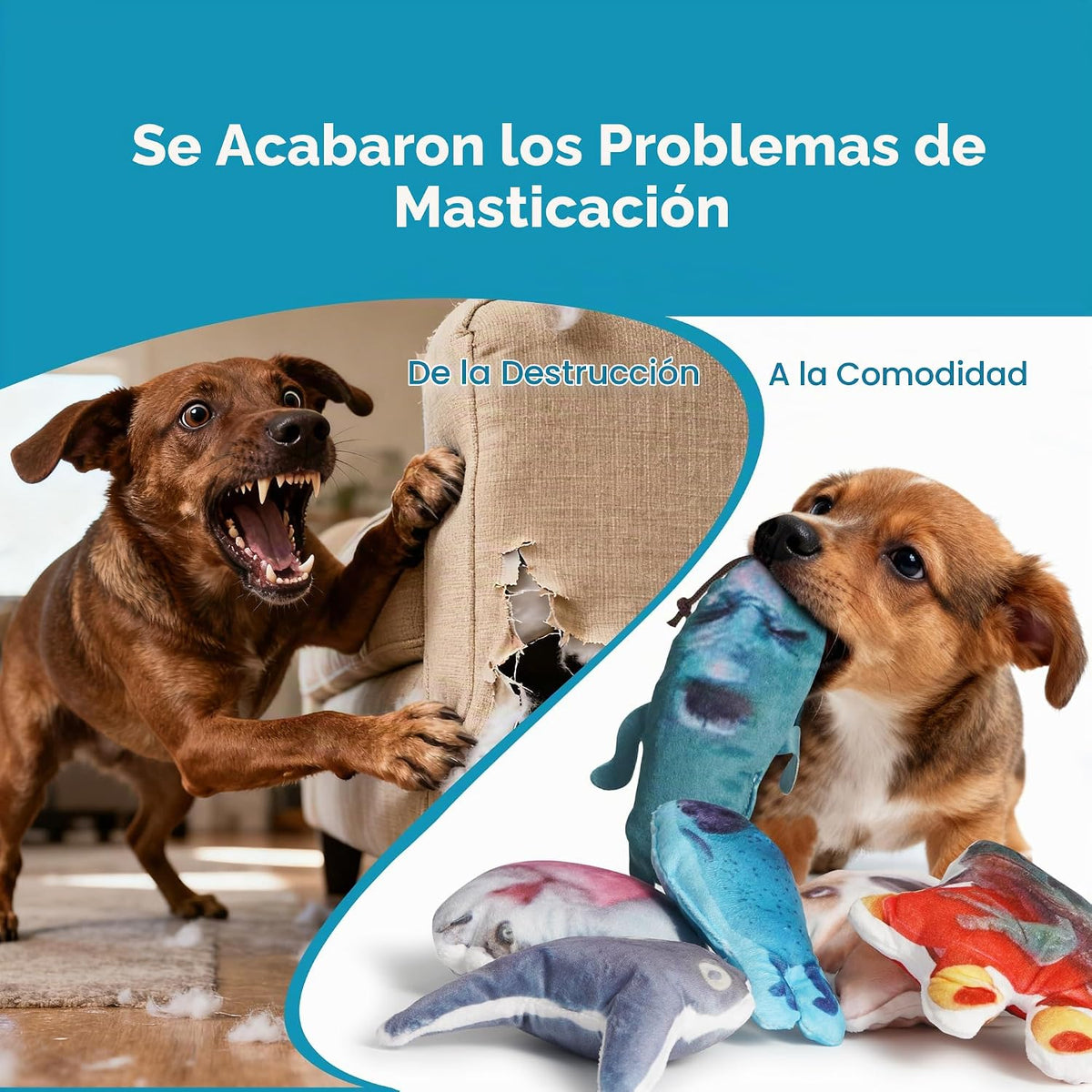 Nocciola - Juguetes de peluche con sonido para perros \u2013 12 uni...