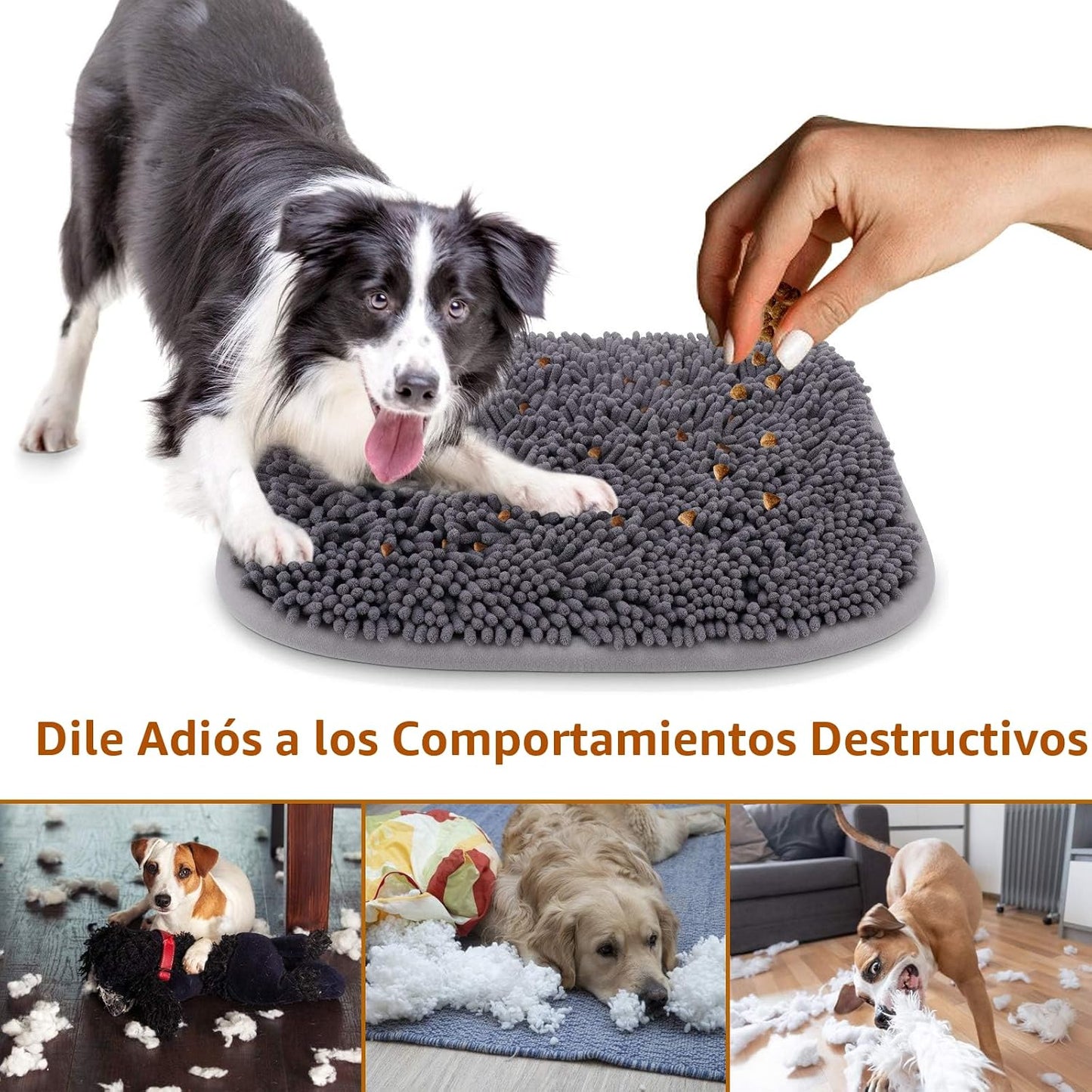Rundik - Alfombrilla de olfateo para perros, rompecabezas interacti...