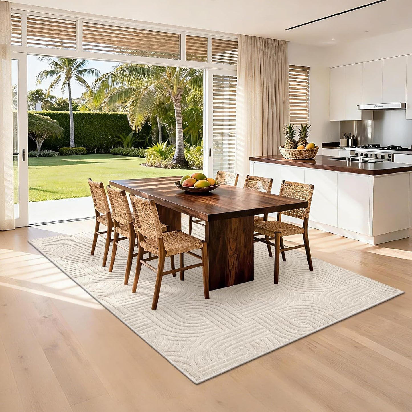Pauwer Alfombras lavables para sala de estar, de 6 x 9 pies, modern...