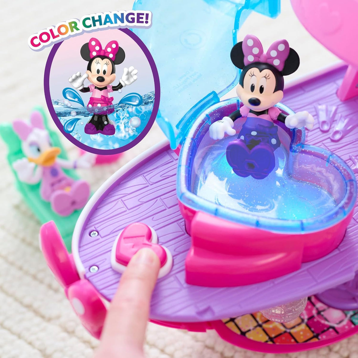 Disney Junior Minnie Mouse Bowdazzling Yacht, luces y sonidos, jueg...