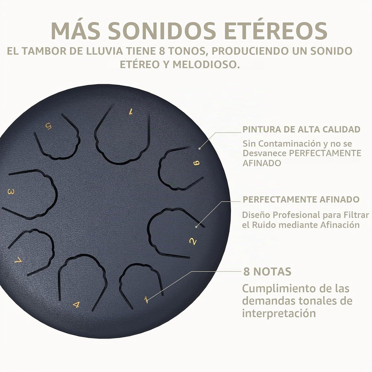 Tambor de lengua de acero profesional para adultos y niños - Instru...