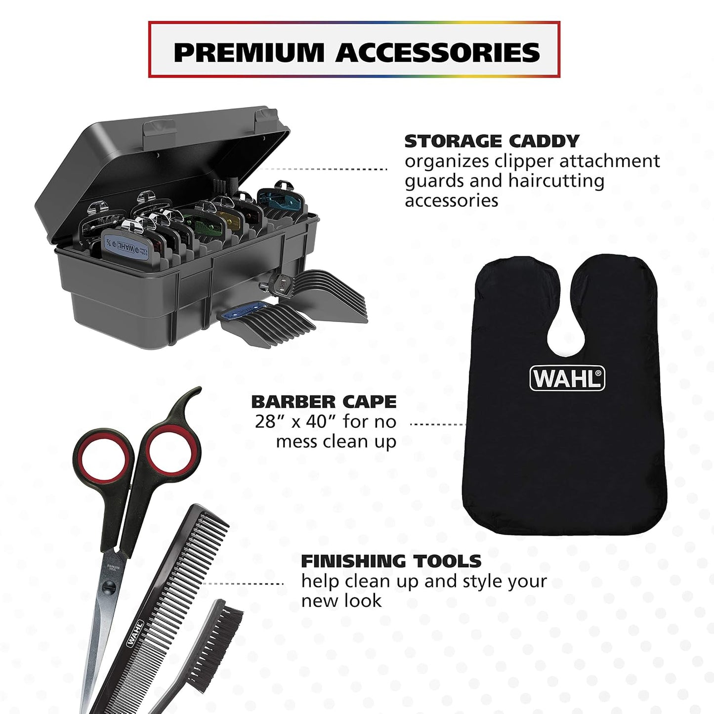 Wahl USA Pro Series Platinum - Kit de cortapelos con cable y recort...