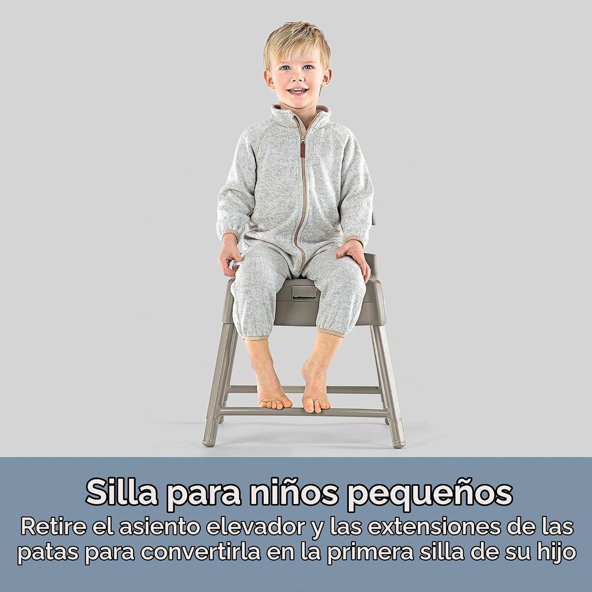 Chicco Stack Hi-Lo - Silla alta convertible multiusos 6 en 1, recli...
