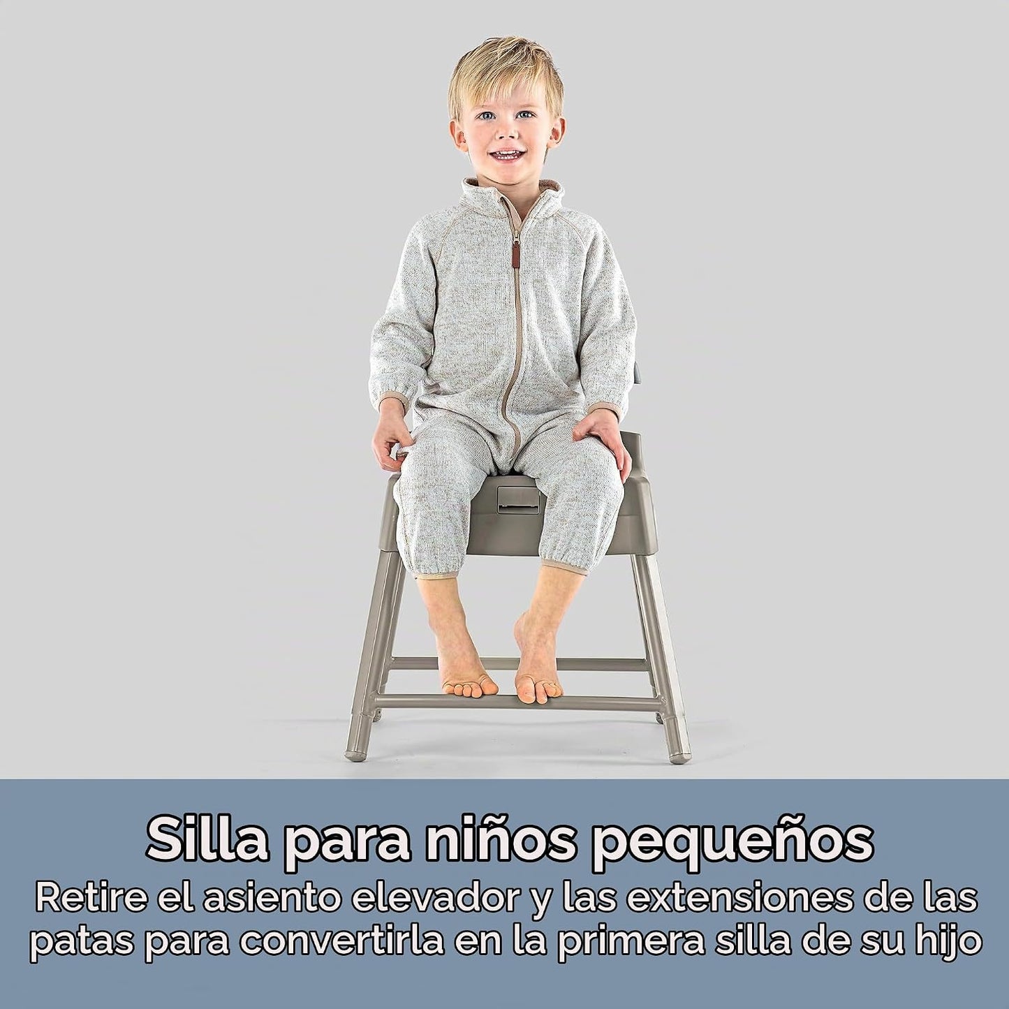 Chicco Stack Hi-Lo - Silla alta convertible multiusos 6 en 1, recli...