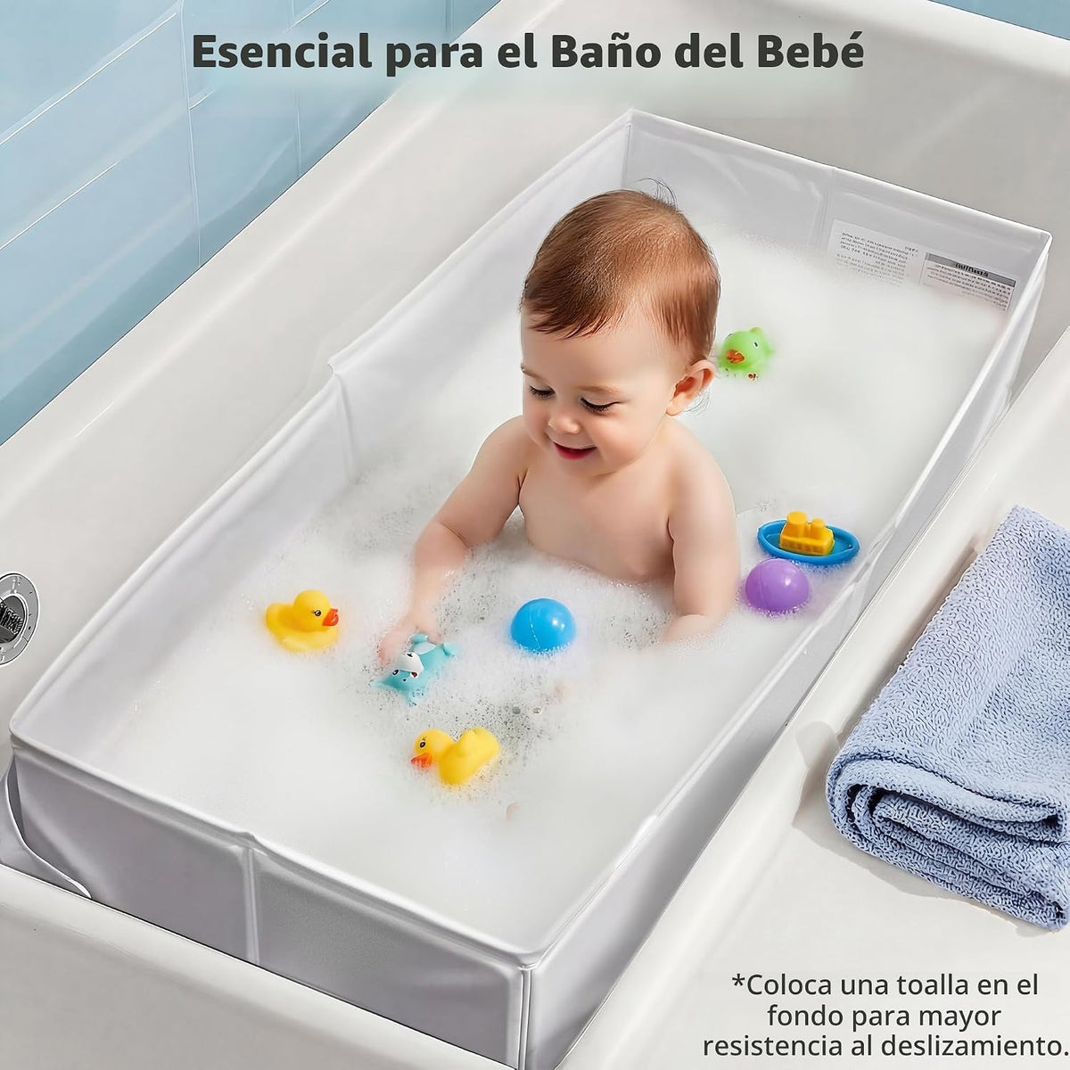 Bañera de bebé para niños de 6 meses a 3 años, regalos de baby show...