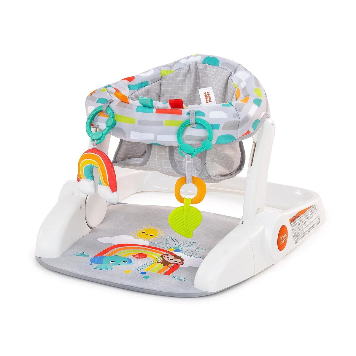 Bright Starts Learn-to-Sit - Asiento de piso para bebé, 2 posicione...
