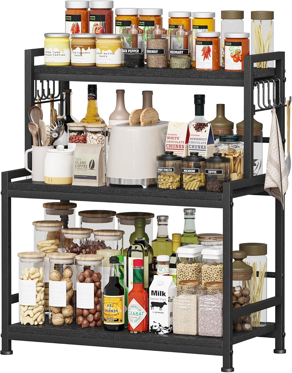 Organizador grande de encimera de cocina de 23.6" de ancho, org...