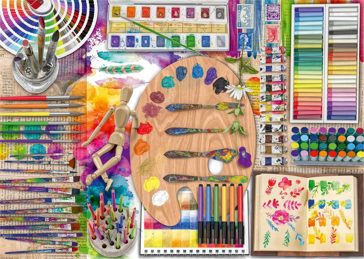 Ravensburger The Artist's Palette - Rompecabezas de 500 piezas...