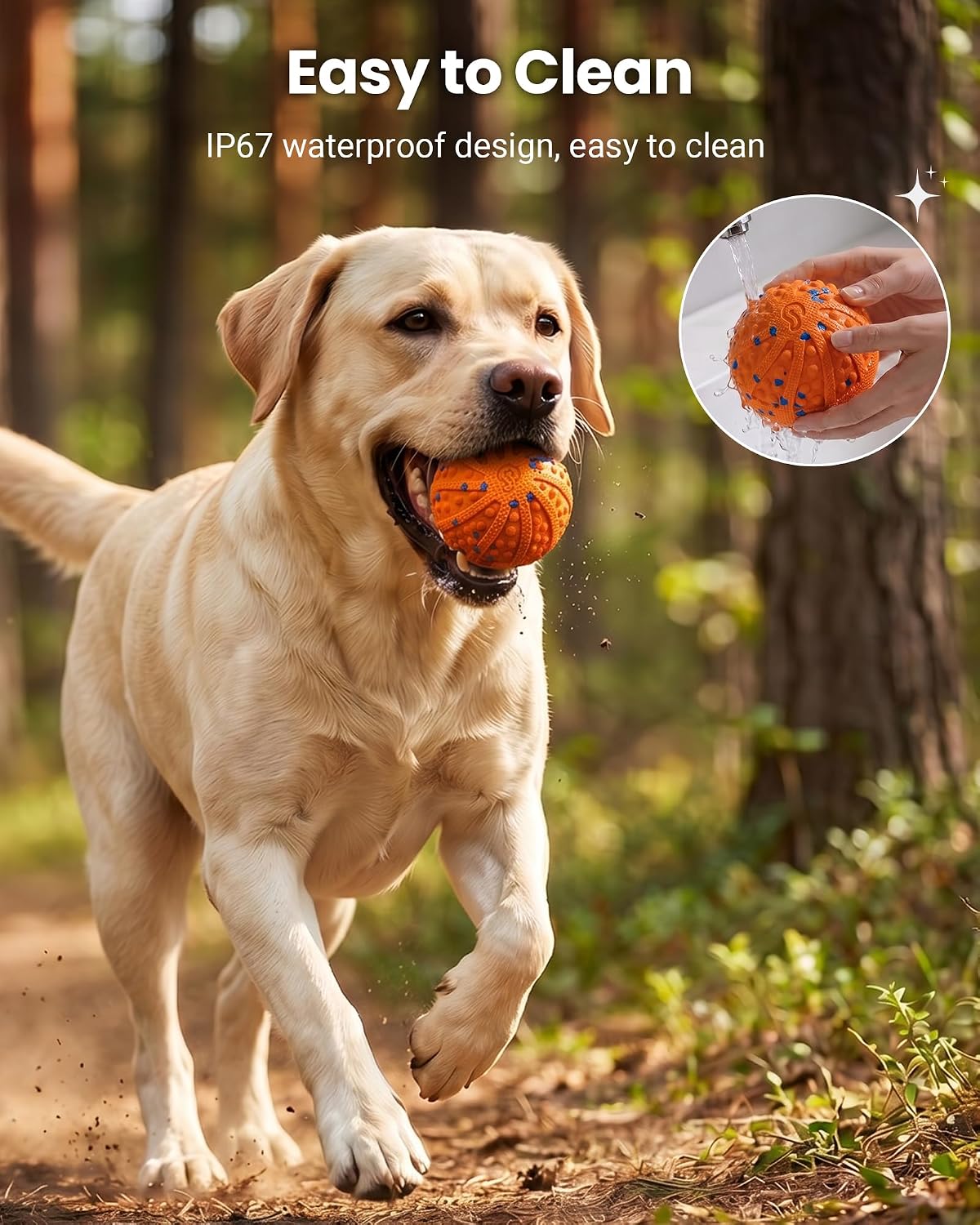 Juguetes interactivos para perros, juguete automático de bola rodan...