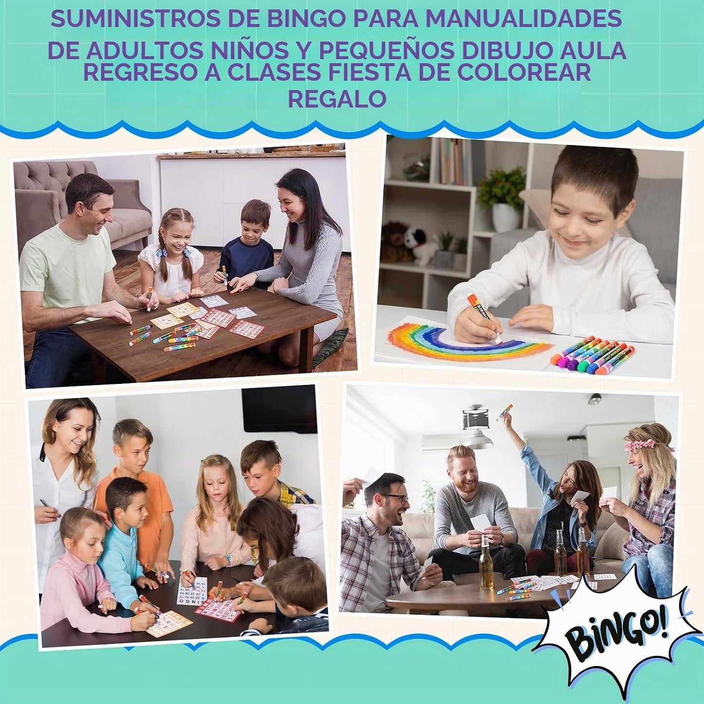 Crtiin Paquete de 80 marcadores de puntos para niños pequeños y niñ...