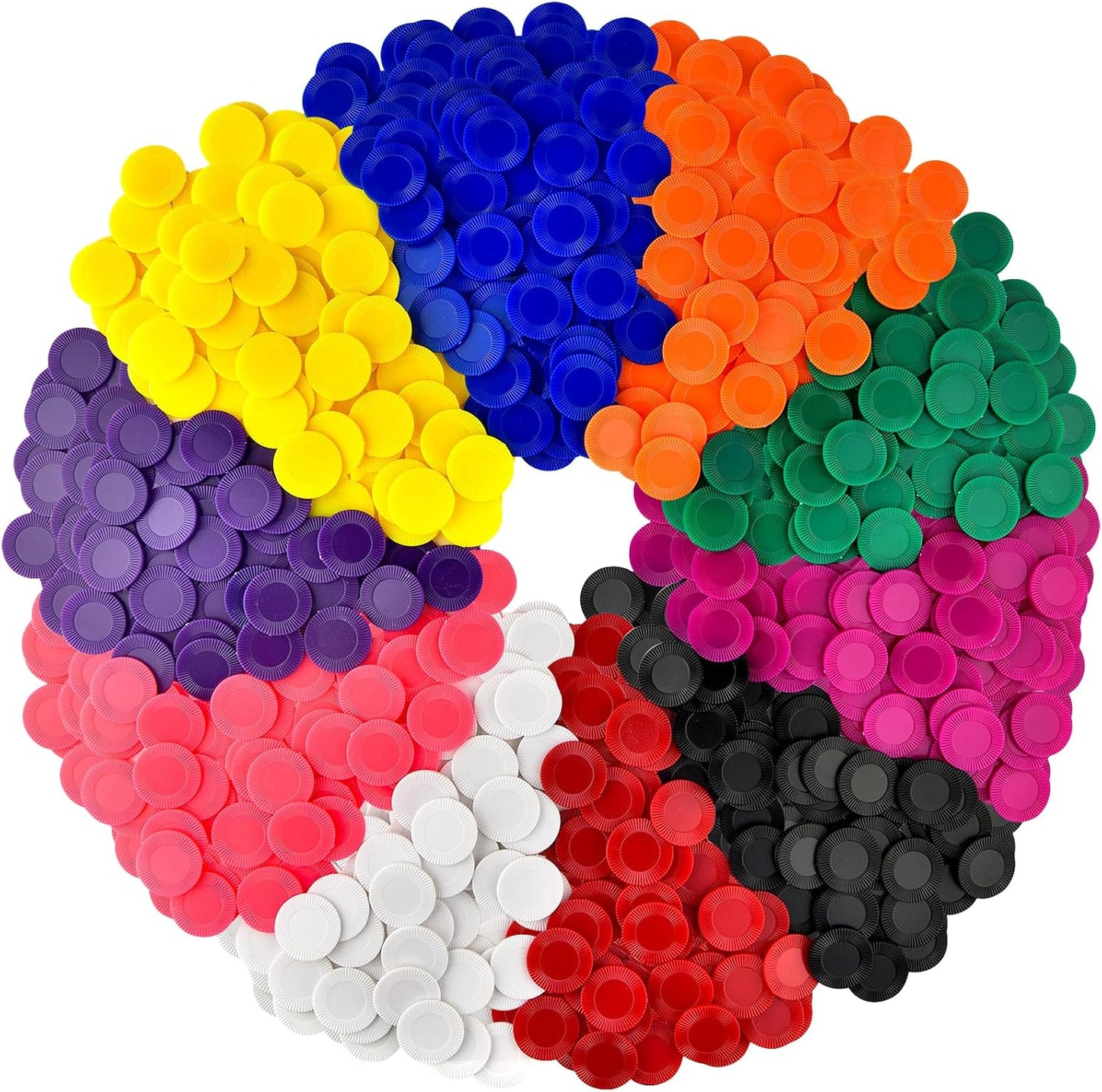 Coopay 4000 fichas de póquer de plástico de 10 colores, fichas de b...