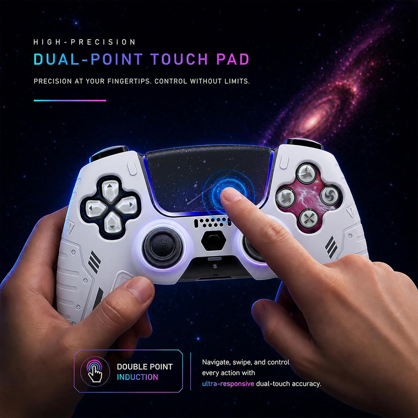 BEllTAYN Controlador Inalámbrico para PS5 con Joysticks Efecto Hall...