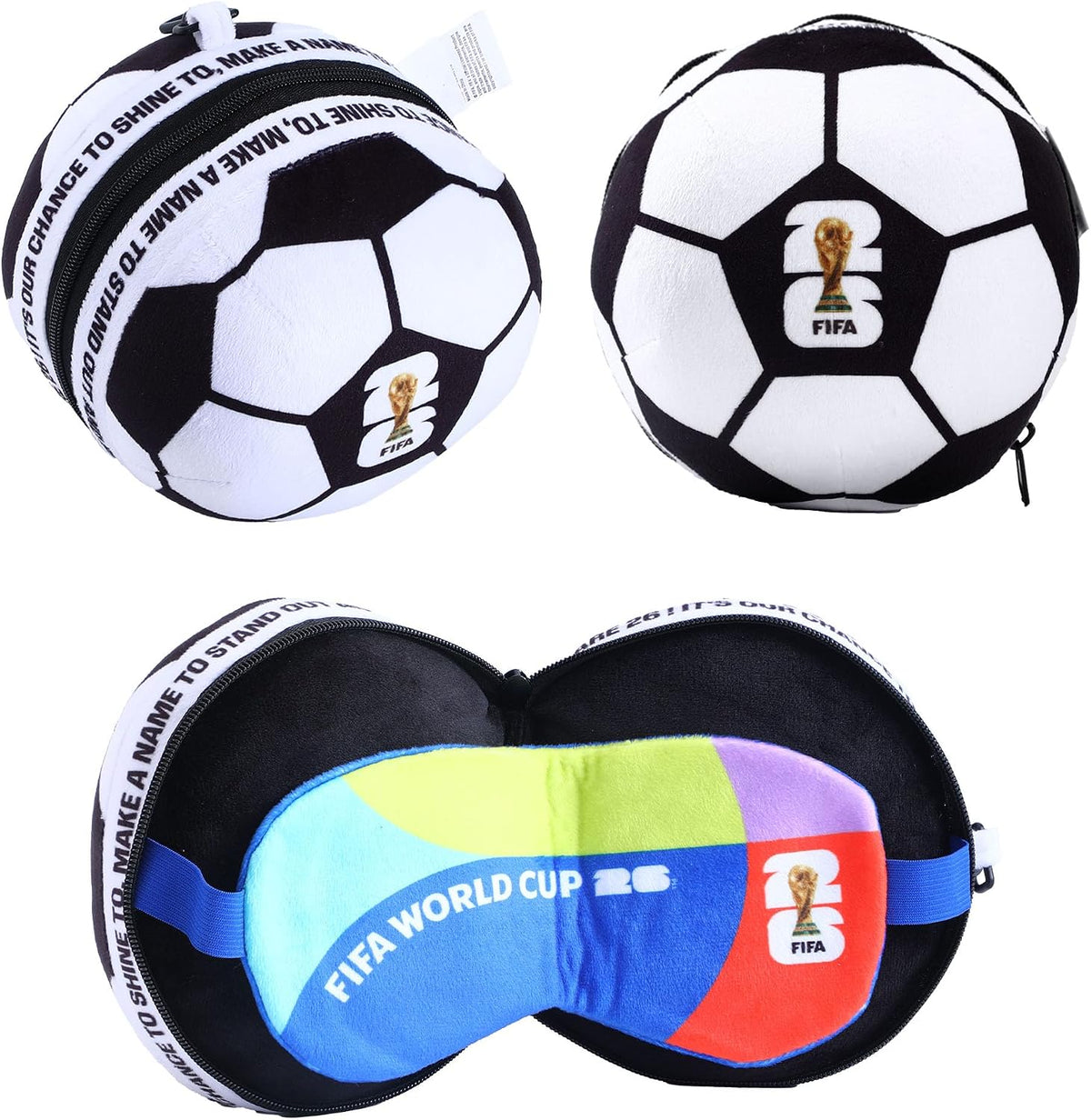 MESUCA Almohada de viaje de la Copa Mundial de la FIFA 2026 con más...
