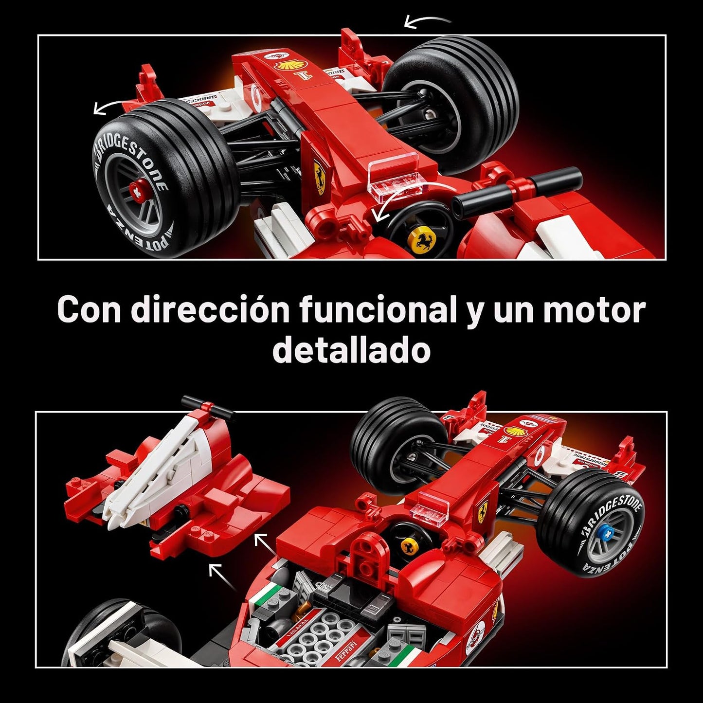 LEGO Icons Ferrari F2004 &amp; Michael Schumacher - Juego de constr...