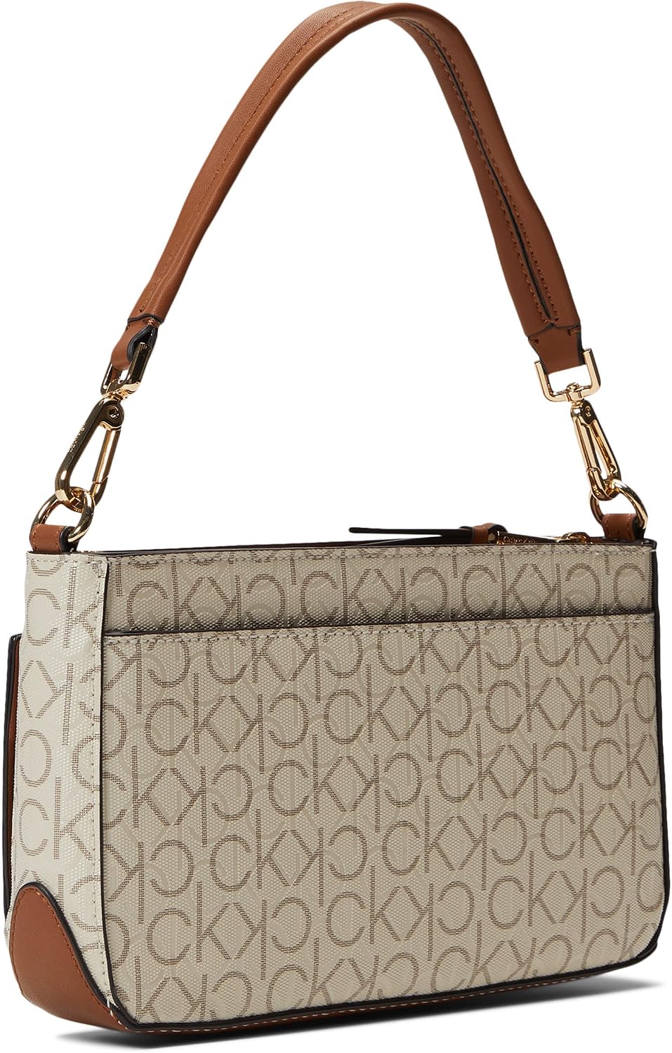 Calvin Klein Bolso de hombro Lucy con triple compartimento para muj...