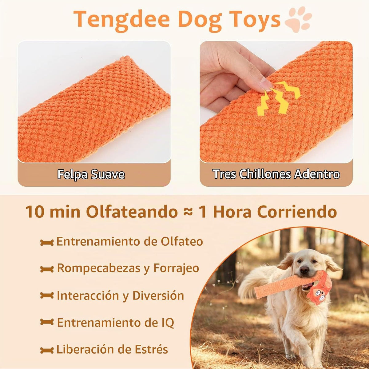 Letsmeet Juguetes de Perro Chirriantes Rompecabezas IQ Entrenamient...