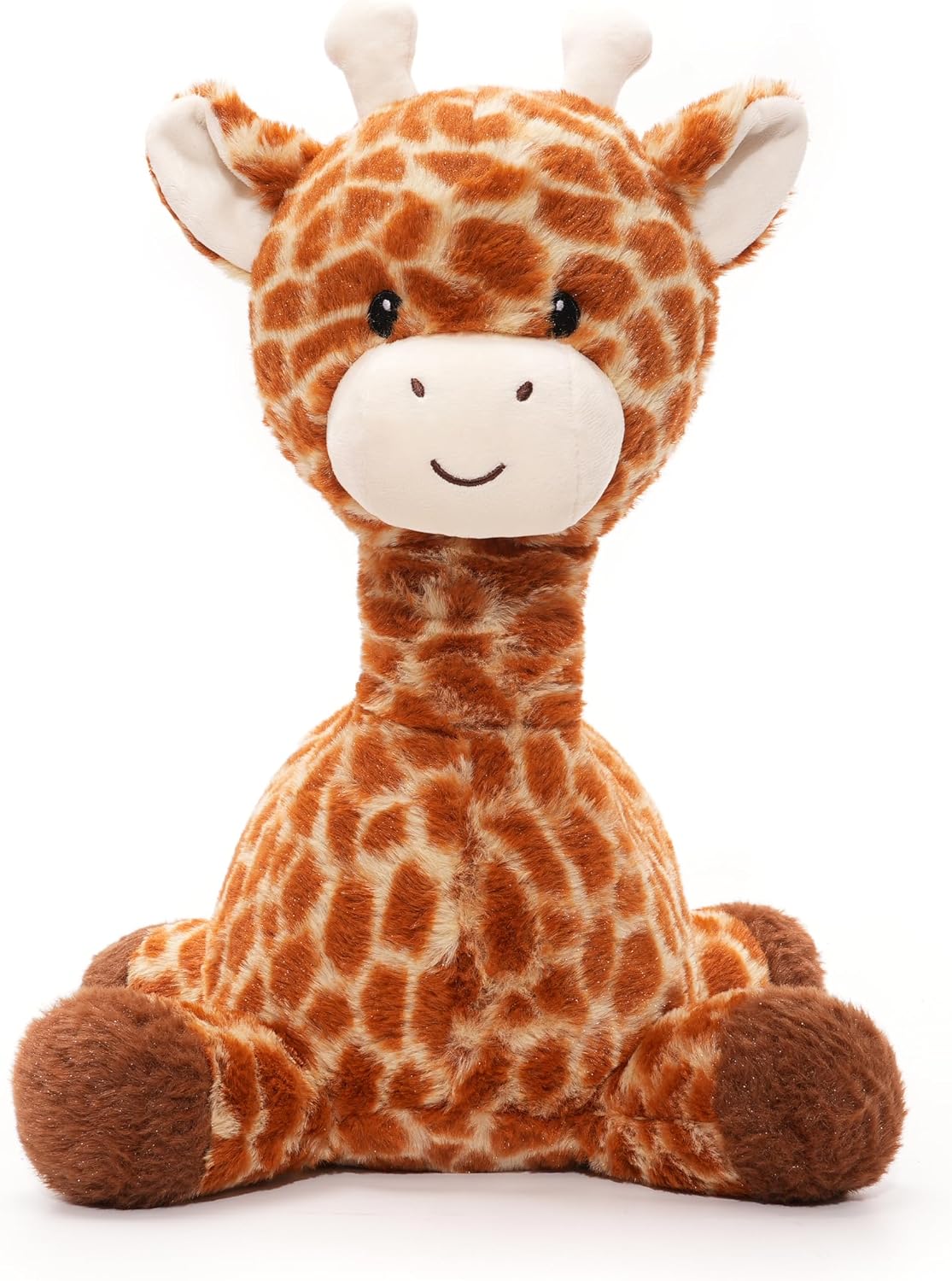 WEIGEDU Juguete de peluche de jirafa, 15,3 pulgadas | Ojos bordados...