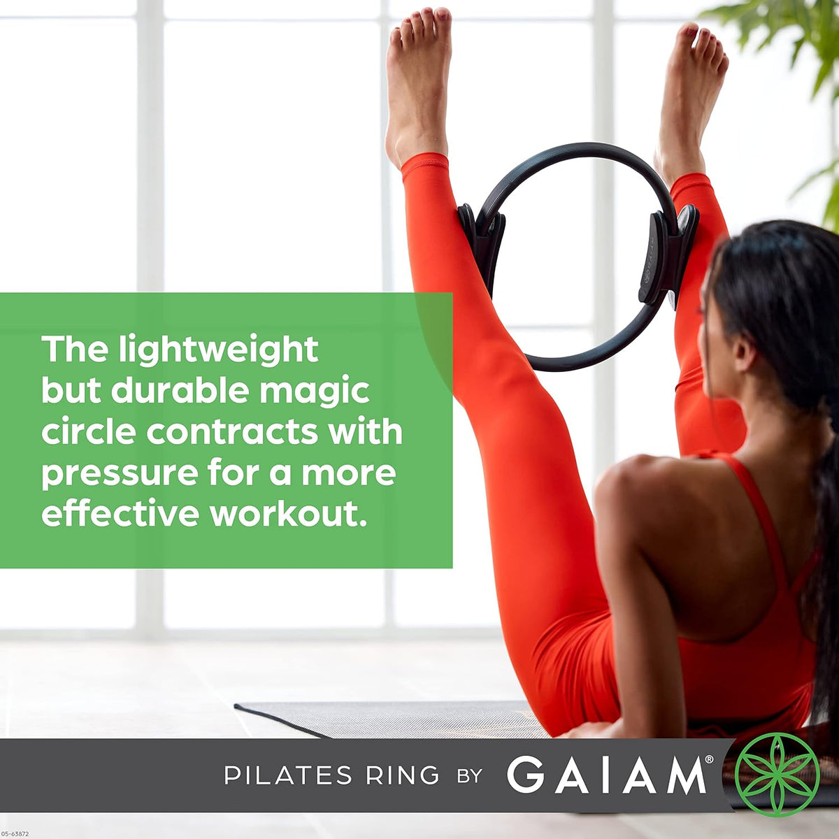 Gaiam Anillo de Pilates Fitness Circle, Tonificación de brazos, pie...