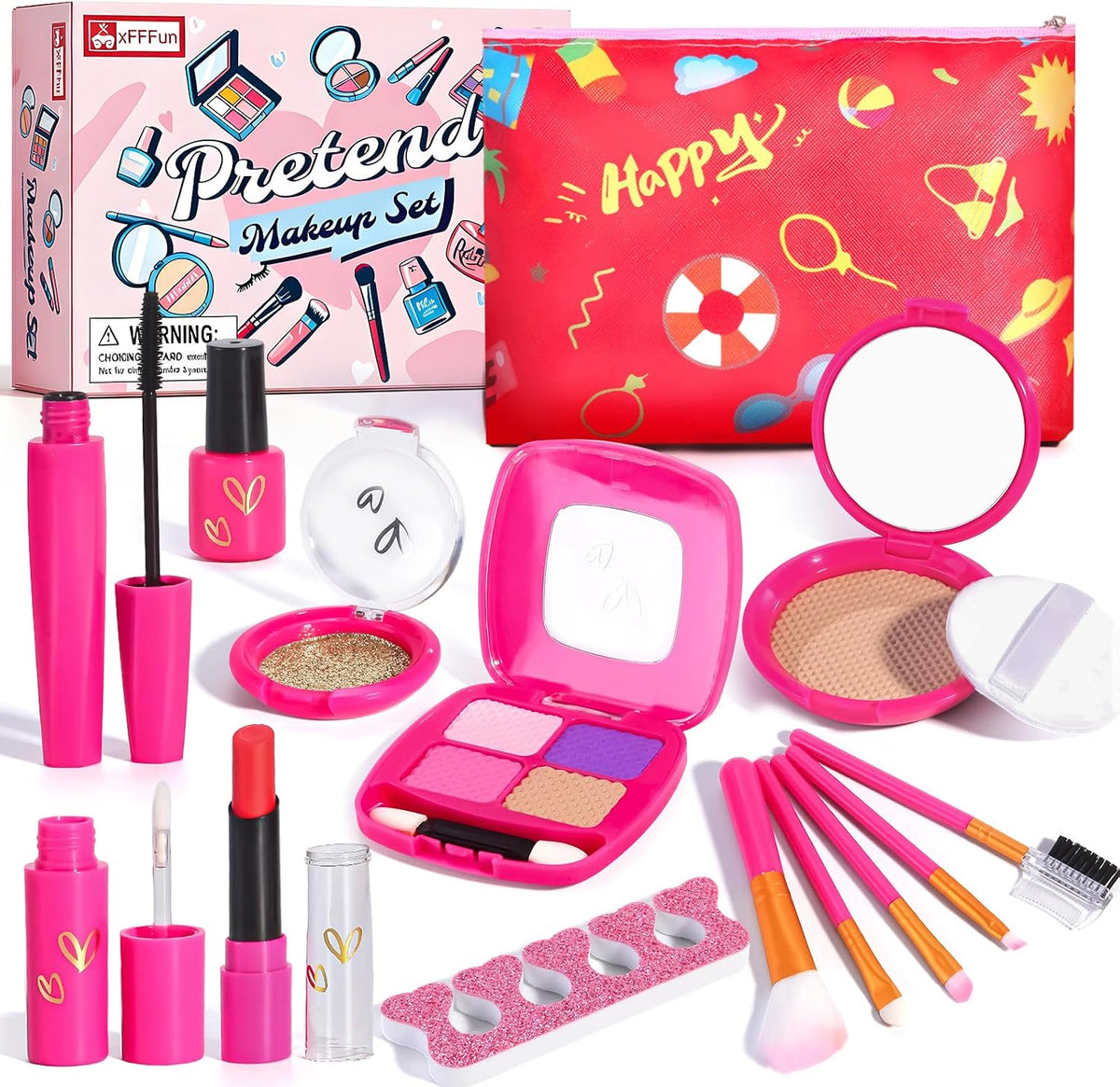 Kit de maquillaje para niñas pequeñas, juego de maquillaje para niñ...