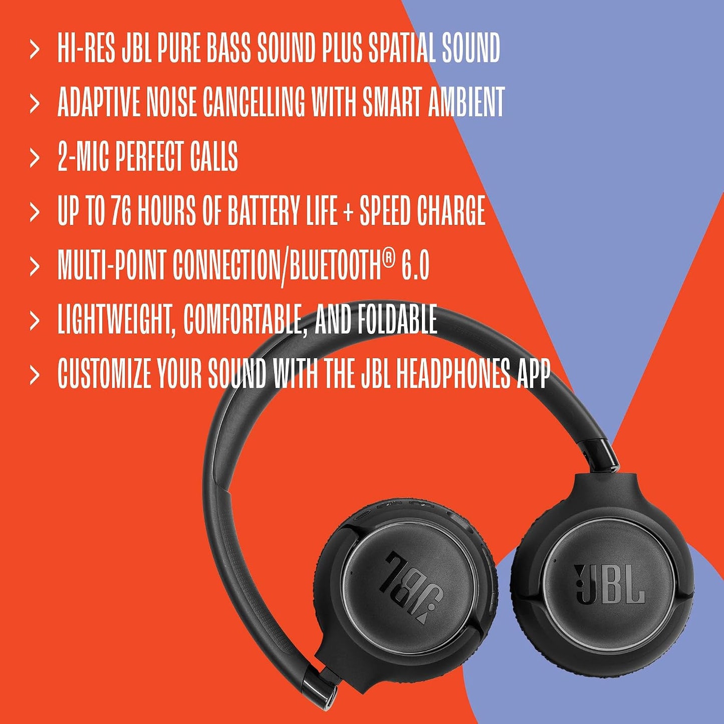 JBL Tune 680NC - Auriculares inalámbricos con cancelación de ruido...