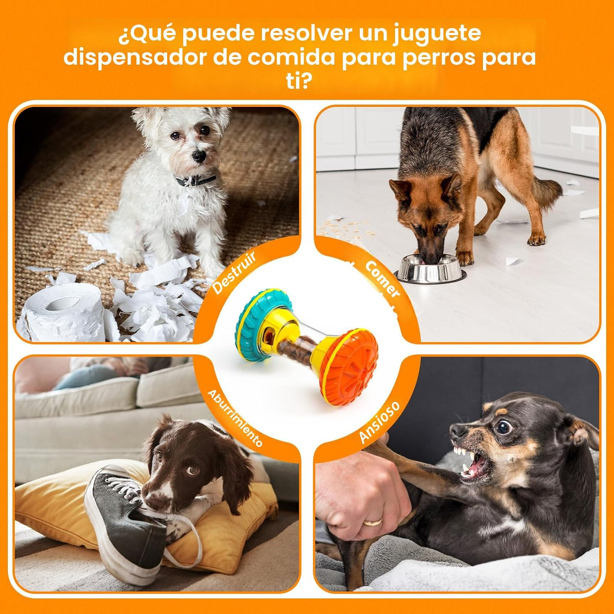 BoYoYo Rompecabezas interactivo para perros para aburrimiento, jugu...