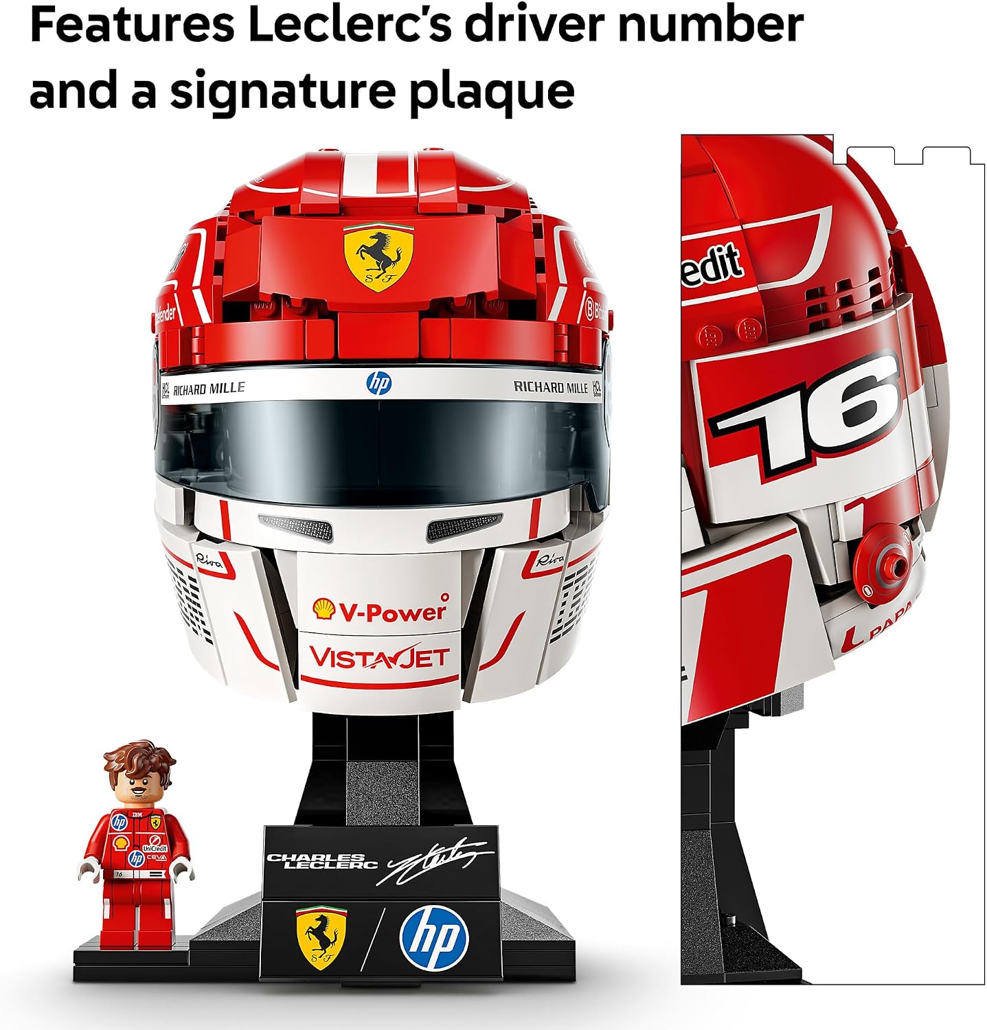 LEGO Editions Scuderia Ferrari HP Charles Leclerc Casco \u2013 Jueg...