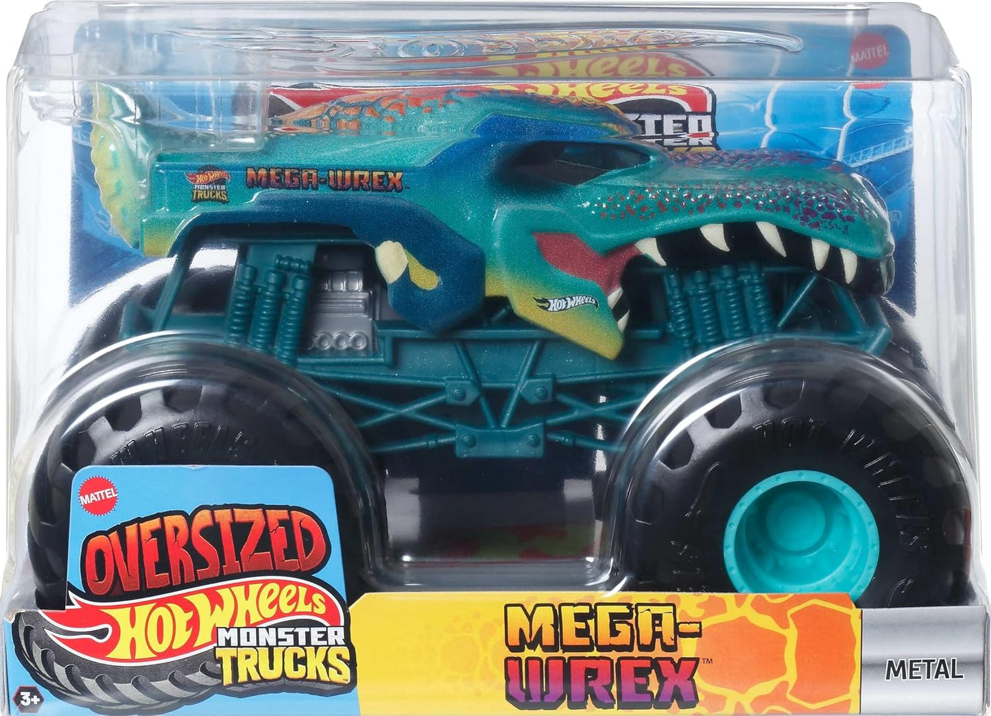 Hot Wheels Monster Trucks, camión monstruo de gran tamaño, camión d...
