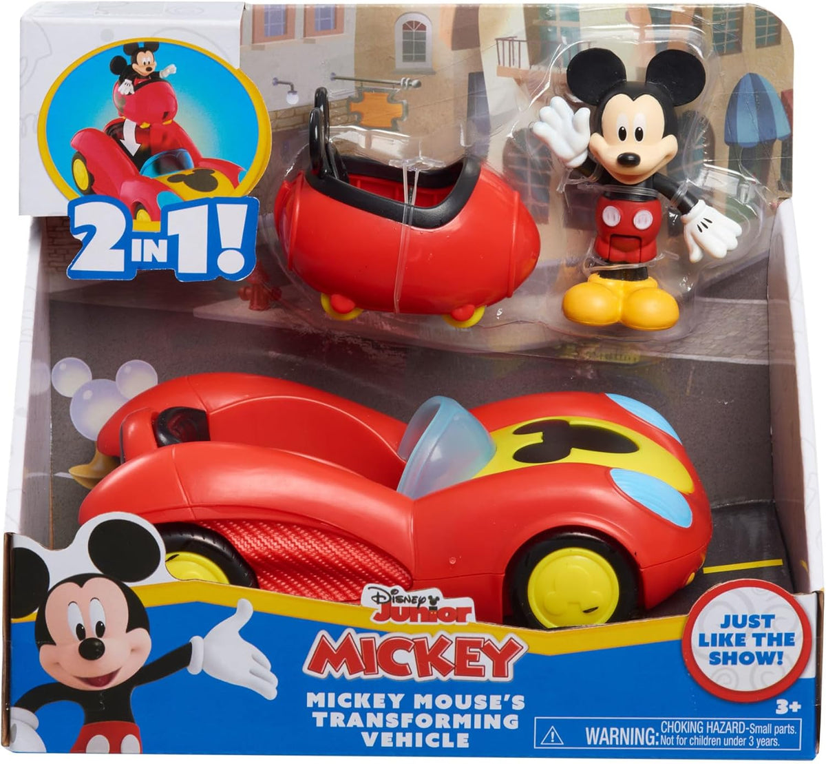 Vehículo transformable Disney Junior Mickey Mouse Funhouse, Mickey...