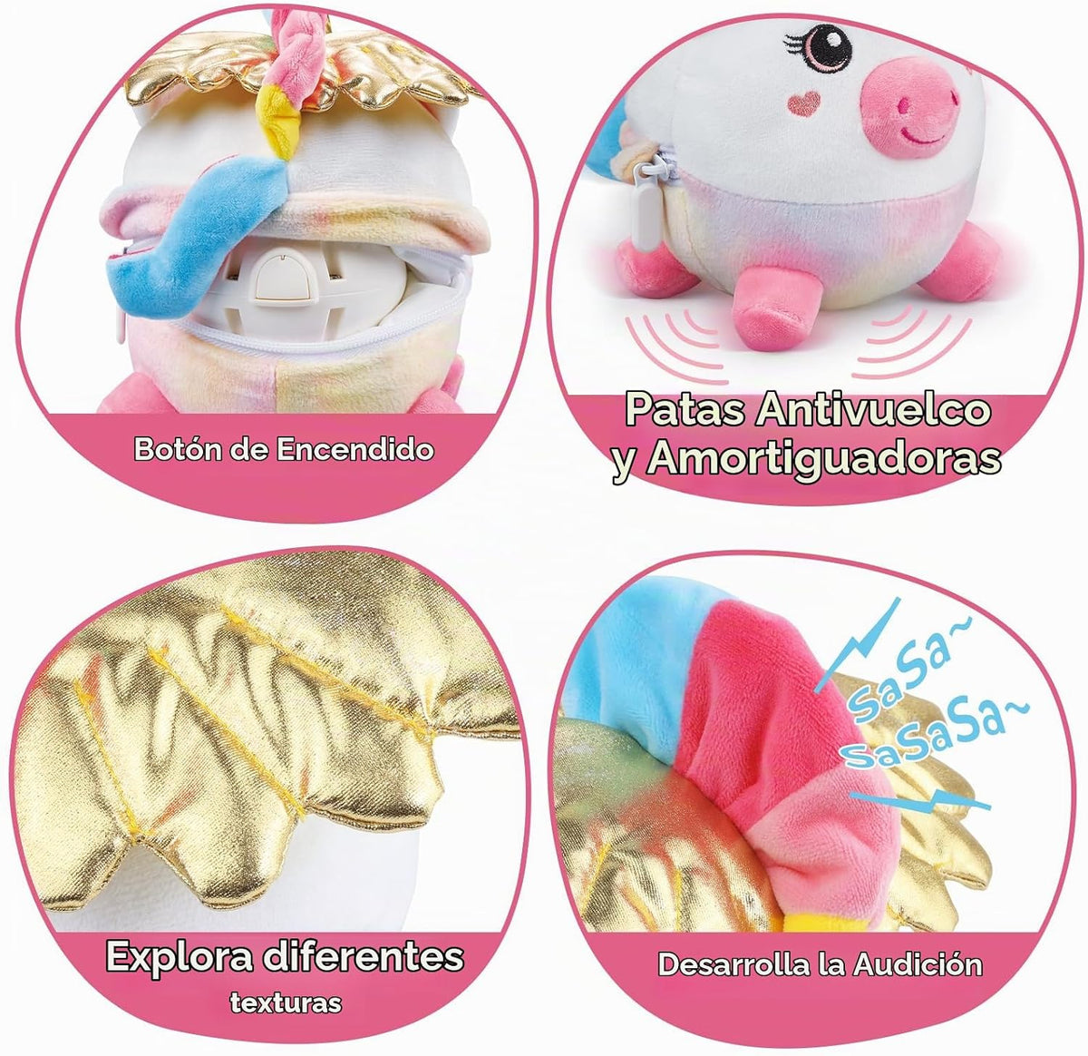 CuteZone Juguetes para bebés de 6 a 12 meses - Juguete musical de u...