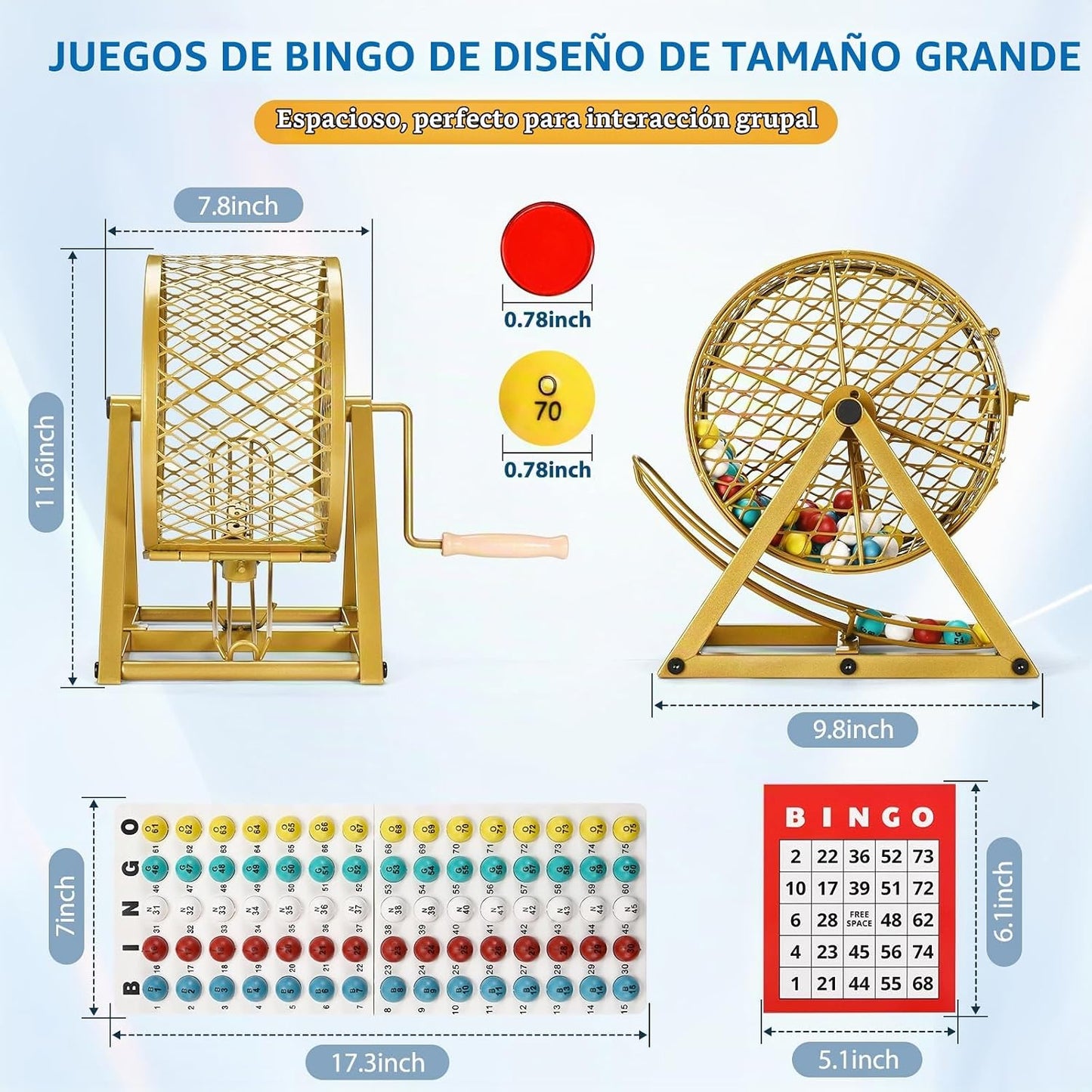 Juego de bingo GADFISH, juegos de bingo para adultos para grupos gr...