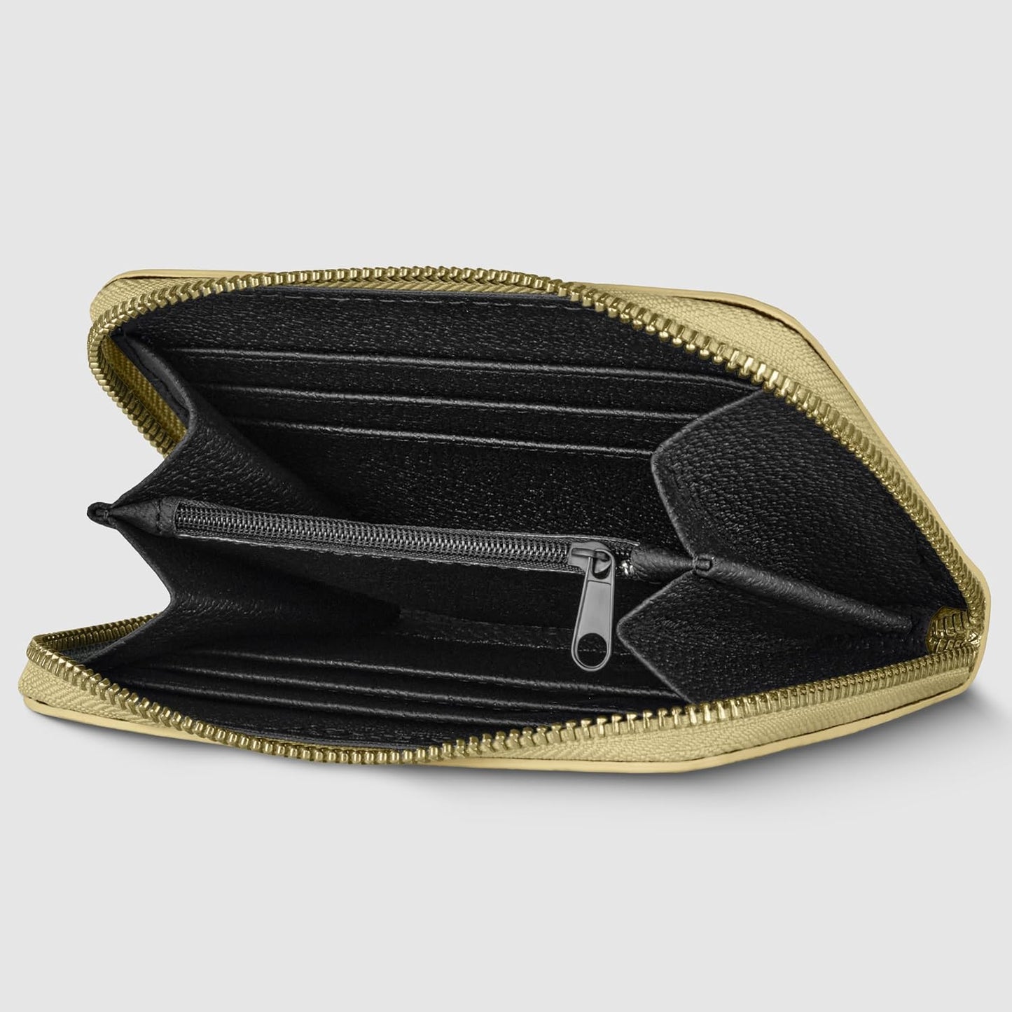 TAKEASY Cartera italiana de gamuza auténtica para mujer con tejido...
