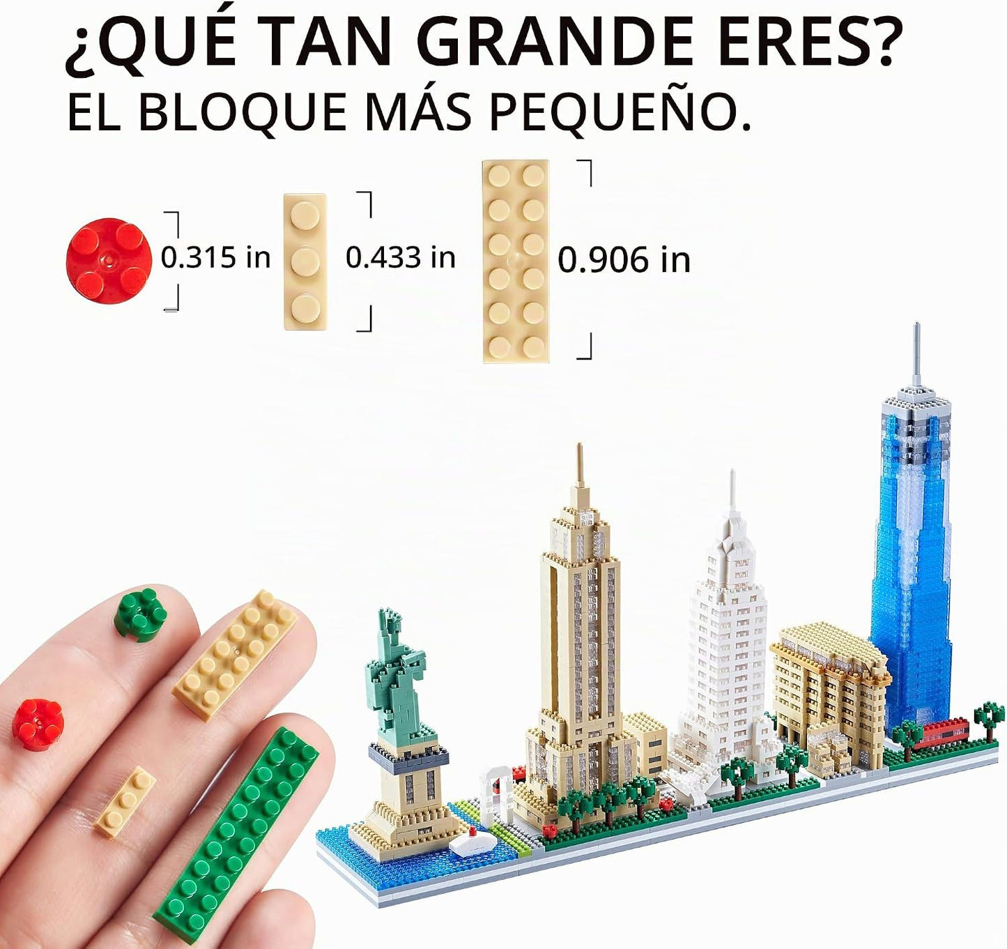 DAFDAG New York Skyline City - Juego de bloques de construcción de...