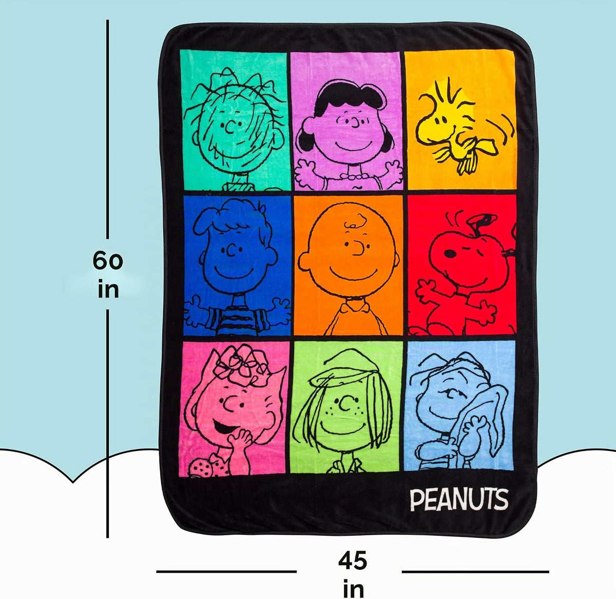 Silver Buffalo Peanuts con Pig-Pen, Lucy, Woodstock, Schroeder, Cha...