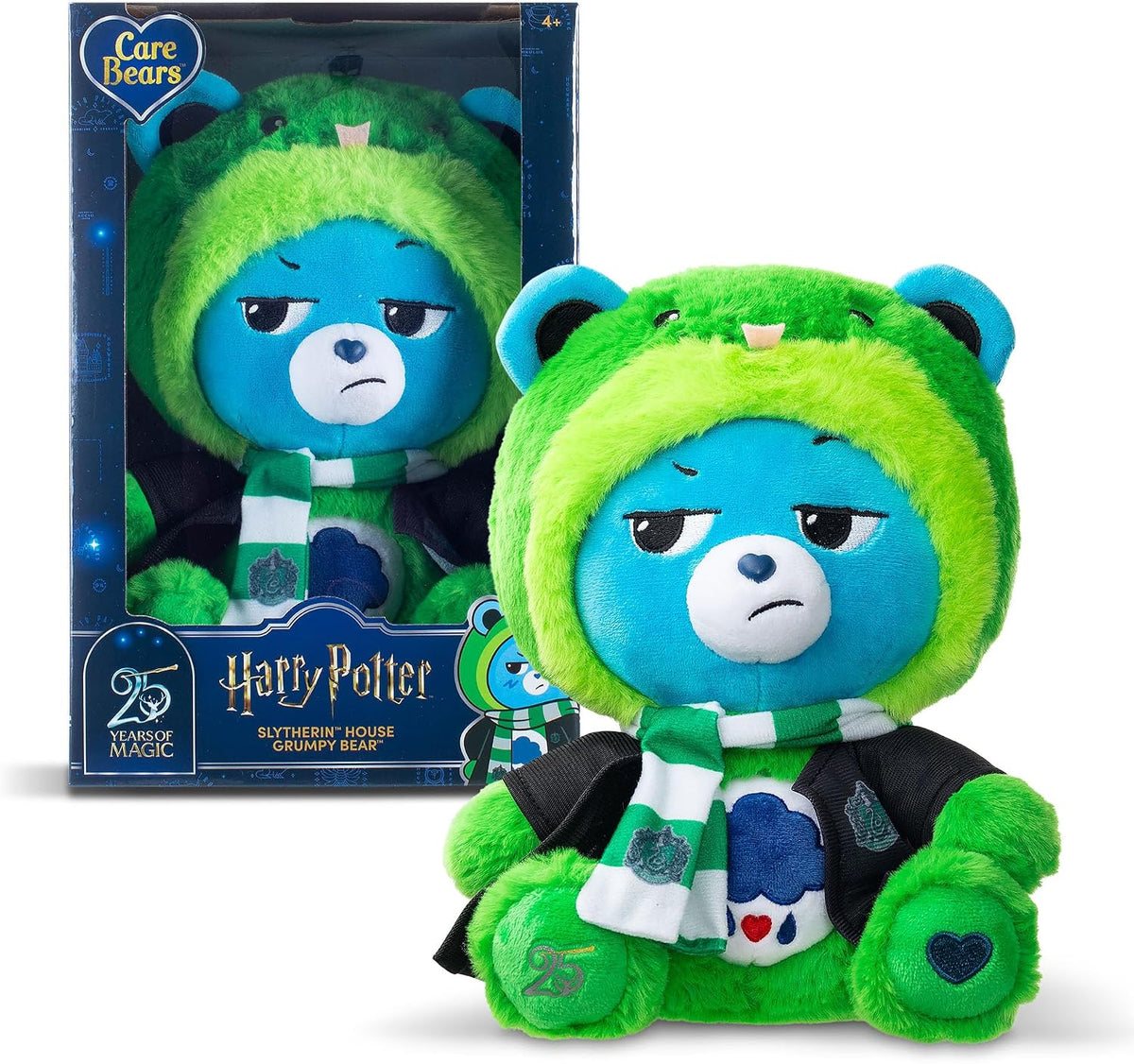Harry Potter x Care Bears - Slytherin House Grumpy Bear - Peluche d...