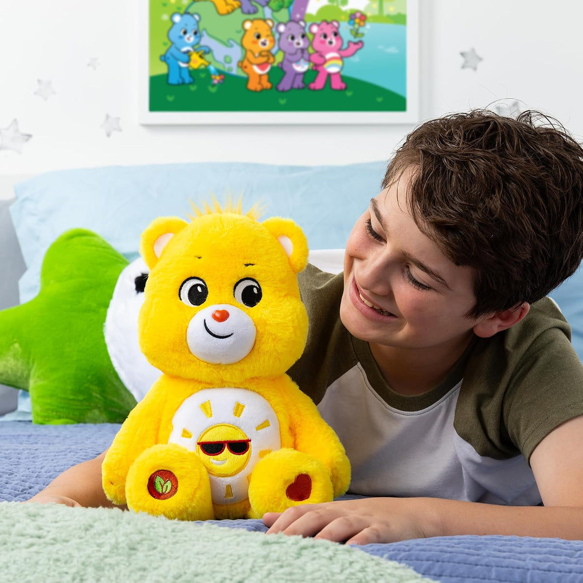 Care Bears Oso de Peluche de 35 cm Funshine - Tamaño Mediano - Pelu...
