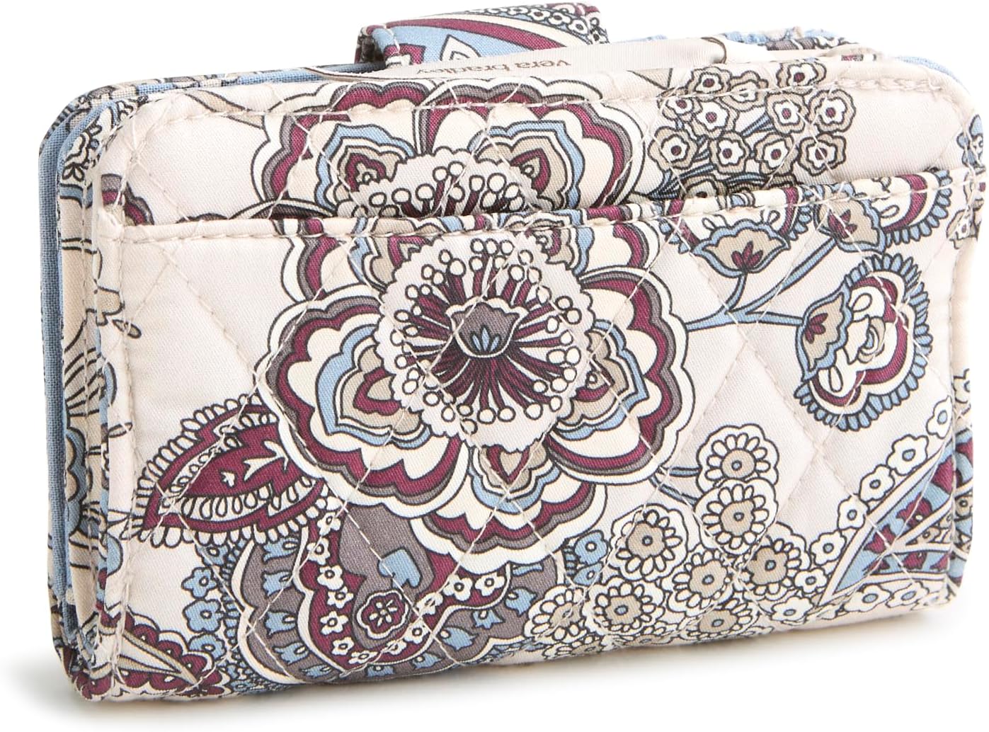 Vera Bradley Cartera pequeña con cierre giratorio, Rapsodia neutra,...