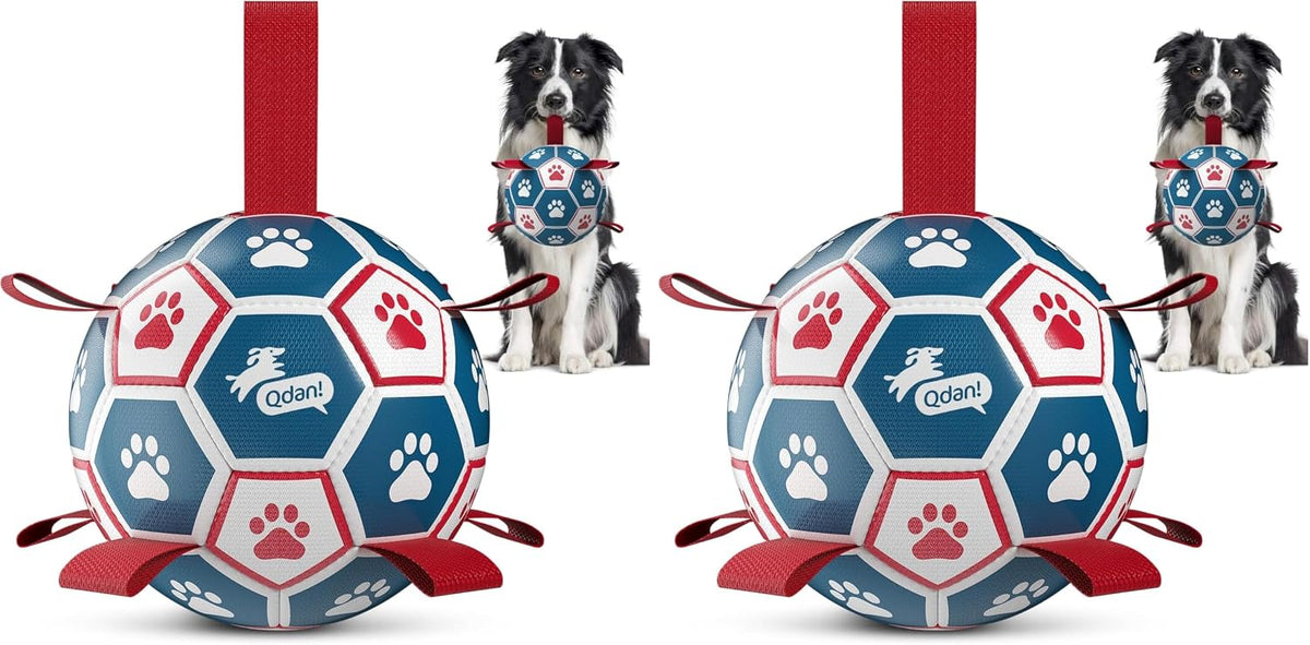 QDAN Pelotas para perros, pelota de fútbol para la Copa del Mundo c...