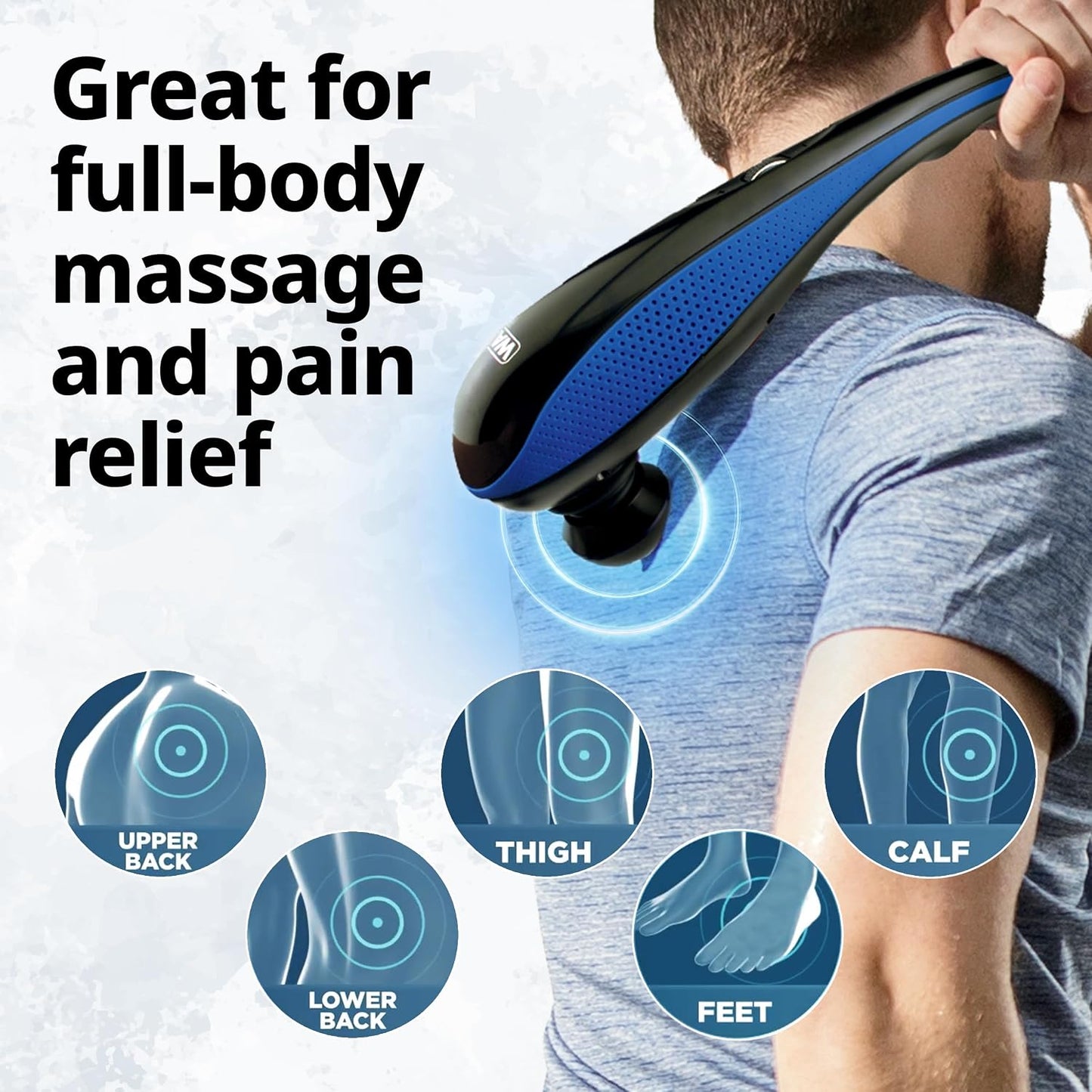 Wahl Masajeador de mano de percusión de tejido profundo de iones de...