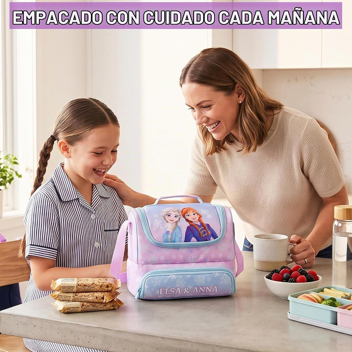 Get Trend Disney Frozen Girls Bolsa de almuerzo aislada para la esc...