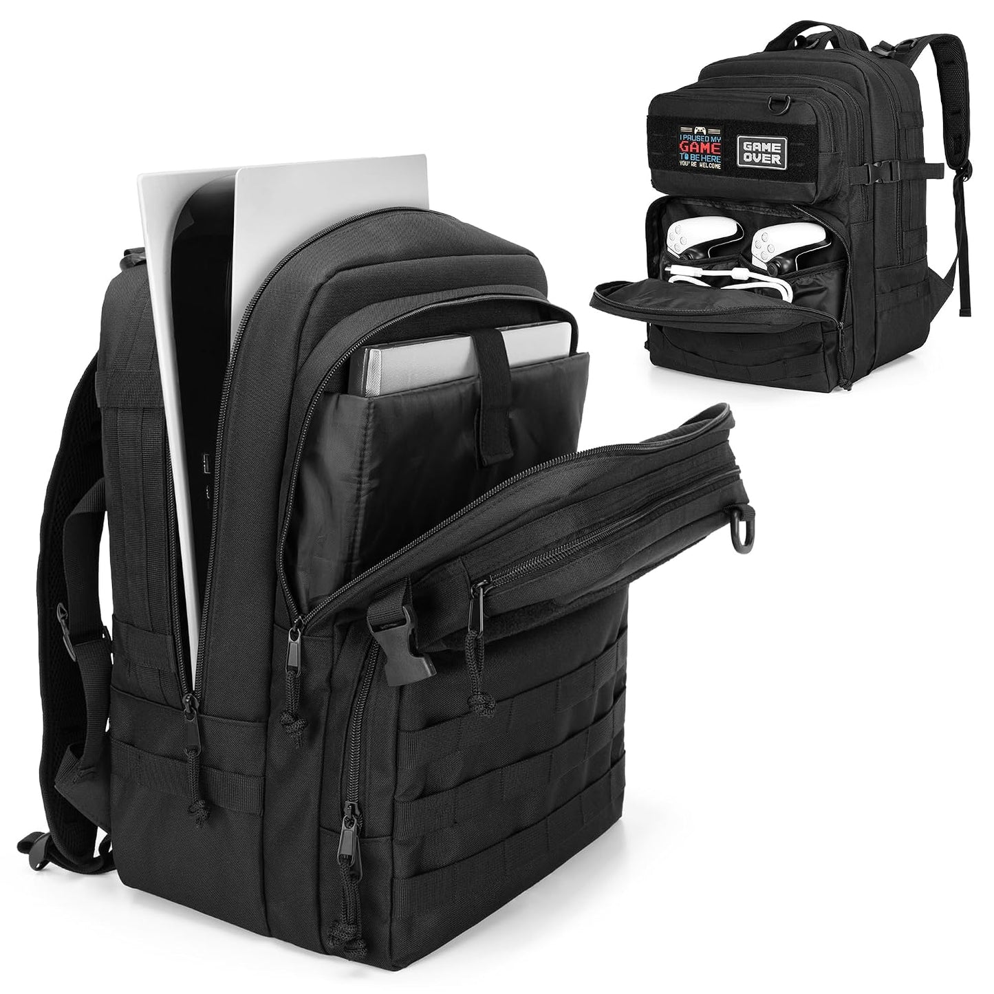 Mochila de viaje PGmoon compatible con consola PS5\/PS5 Slim\/PS5 P...