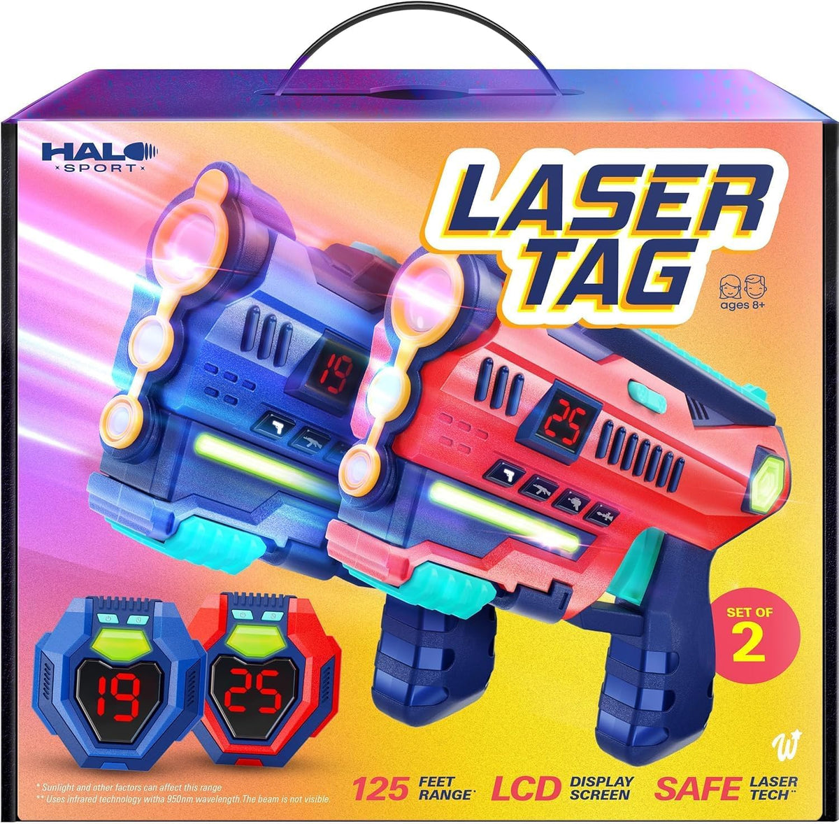 Halo Sport Juego de Laser Tag de 2 - Regalos para Niños de 8 9 10 1...