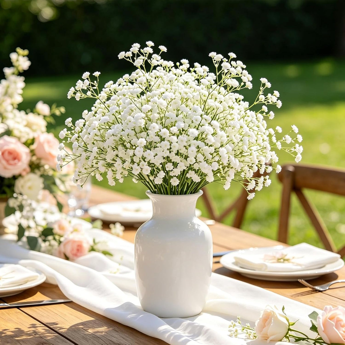 Yastouay Flores Artificiales de Gypsophila, 6 Piezas de Flores Arti...